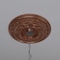 Ekena Millwork Baltimore PVC Ceiling Medallion (Canopies up to 7 3/4"), 19"OD x 3 1/2"ID x 1"P, Bright Coat Copper CMP19BABCO - alternate 9